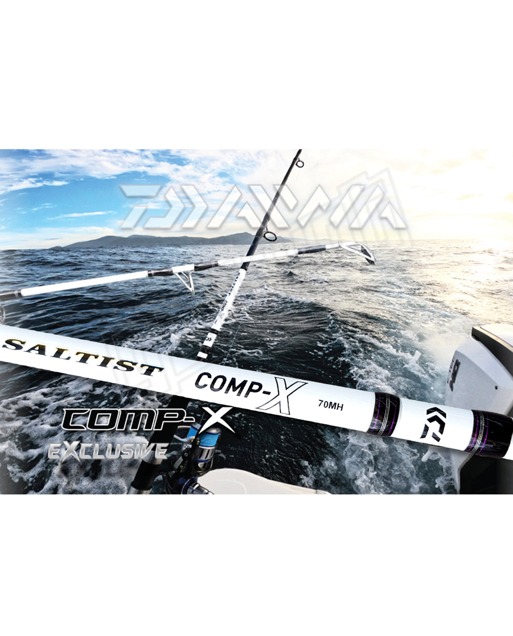 Daiwa Saltist Comp-X Boat Fishing Rod & Real Combo